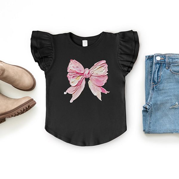 Футболка с рукавами-фонариками и принтом в виде бантика The Juniper Shop, Ballerina — фото 2