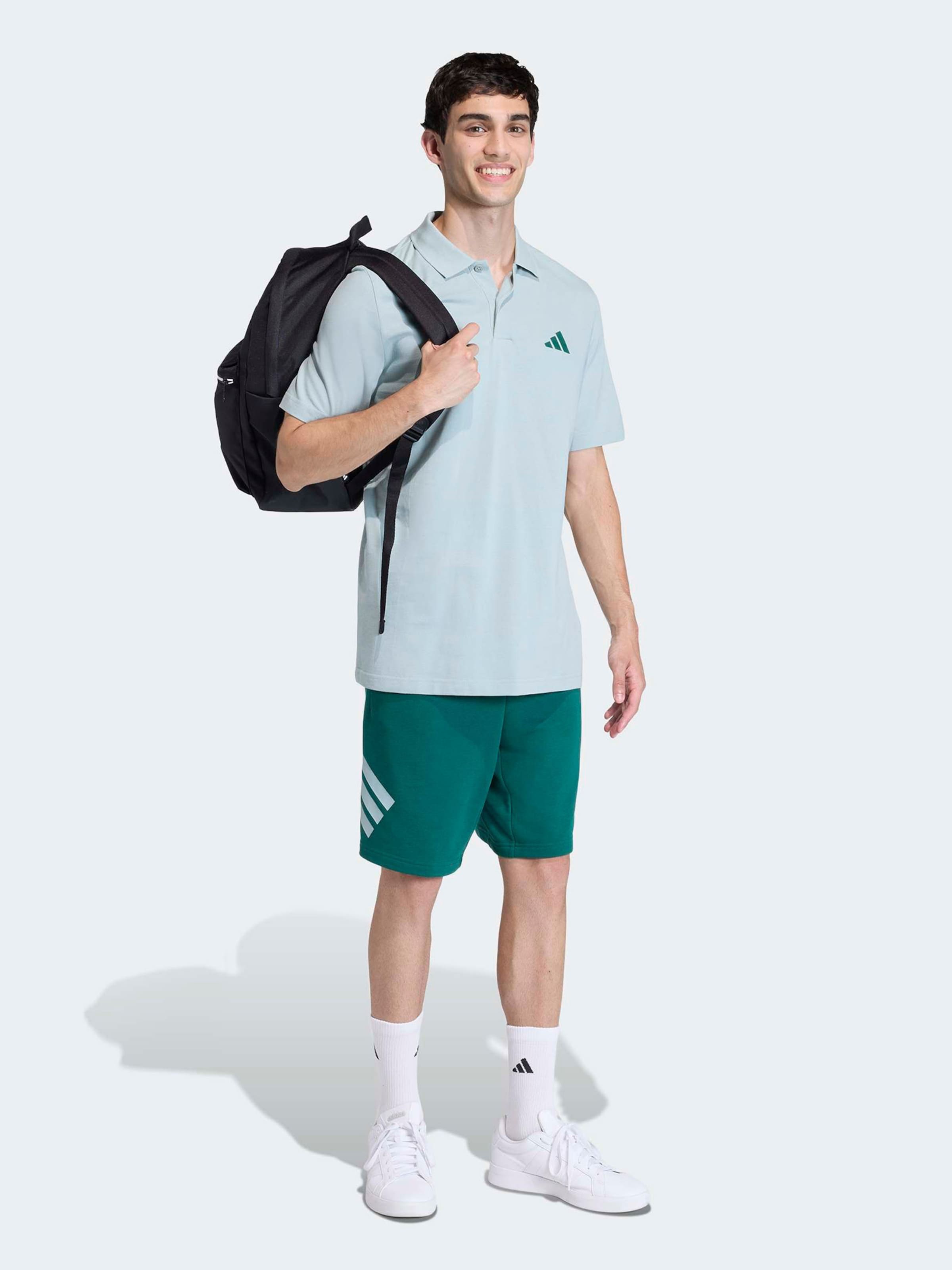 Adidas Sportswear Футболка Performance в цвете пастельный зеленый, темно-зеленый — фото 2