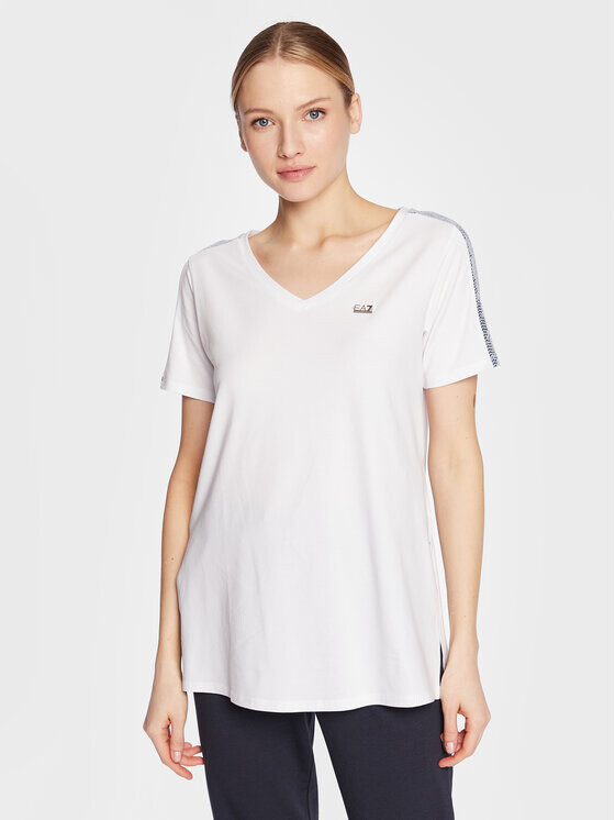 

Футболка свободного кроя Ea7 Emporio Armani, белый