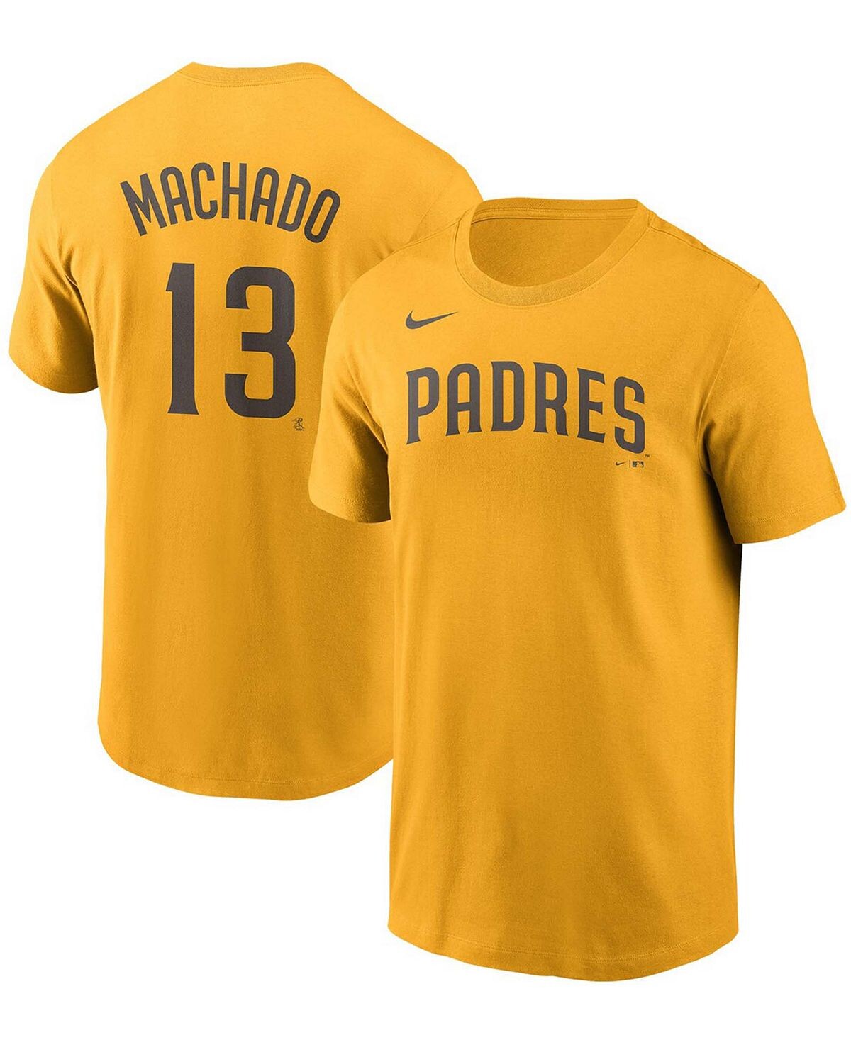 

Мужская футболка Manny Machado Gold San Diego Padres с именем и номером Nike