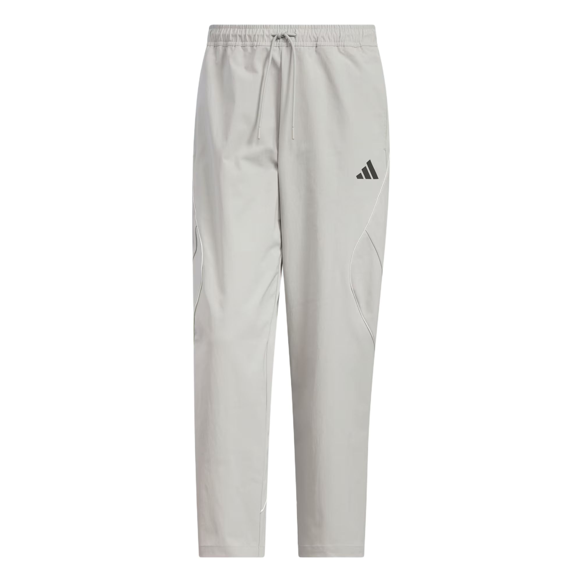 

FW25 STADIUM WOVEN повседневные брюки мужские Adidas, металлический серый/белый