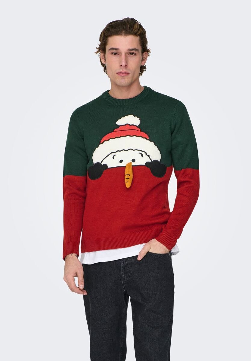 

Свитер ONSXMAS REG BLOCK CREW UNISEX Only & Sons, eden