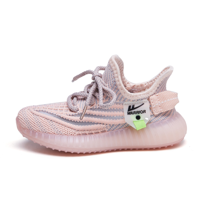 

Скользоустойчивые амортизирующие износостойкие дышащие легкие повседневные детские туфли Pink Gray Kids'