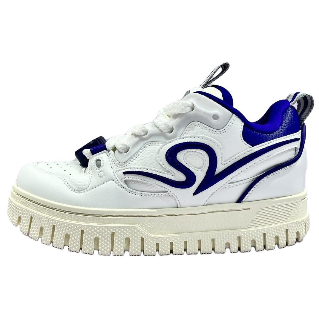 

ANTA SNEAKERVERSE Кроссовки для скейтбординга ATSV 3STEPS с амортизацией, износостойкие, мужские, белого и синего цвета