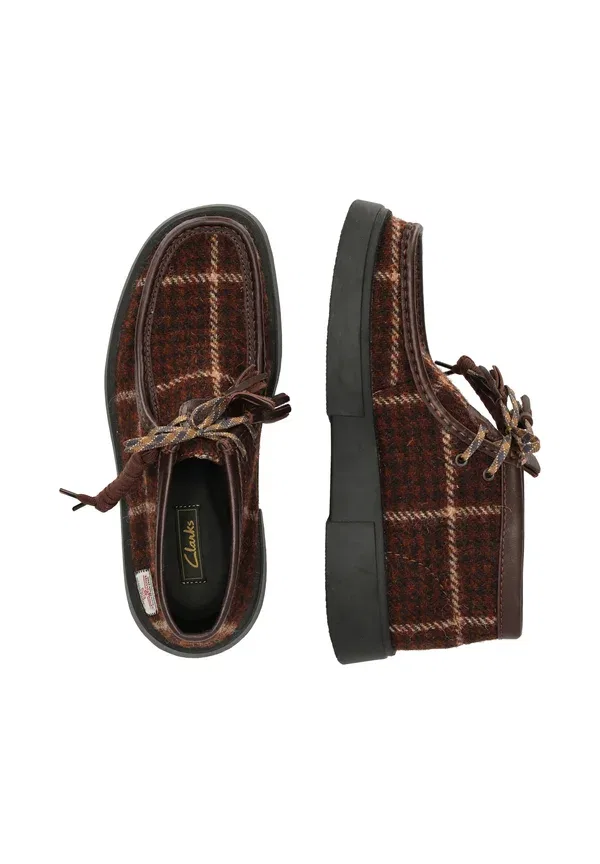 Ботинки Clarks, burgundy combi, бордовый комби — фото 3