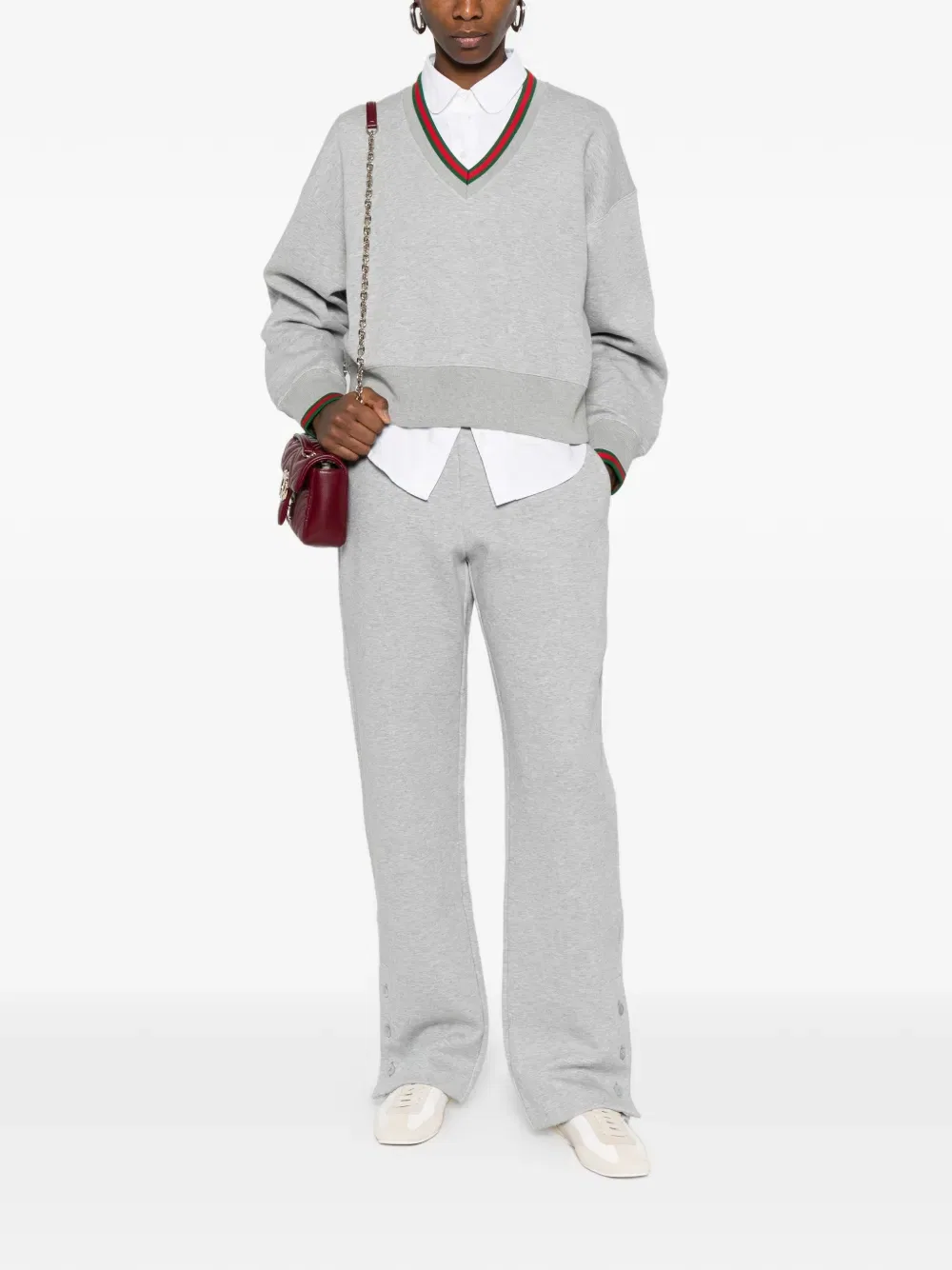 Спортивные брюки с пуговицами Gucci, нейтральный — фото 2