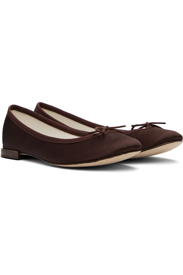 эксклюзивные балетки cendrillon коричневого цвета от Ssense Repetto, цвет deep mocha — фото 4