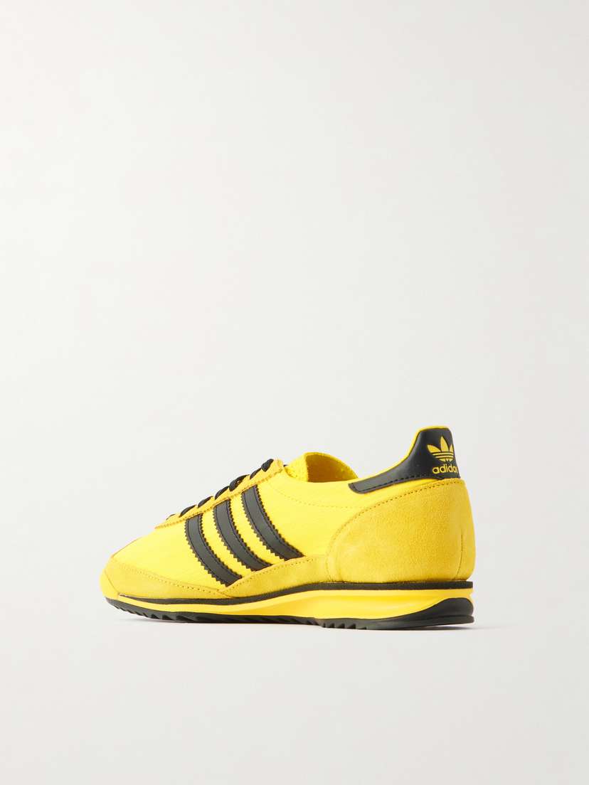 Кроссовки Sl 72 og из замши и жаккарда с кожаной отделкой Adidas Originals, желтый — фото 3