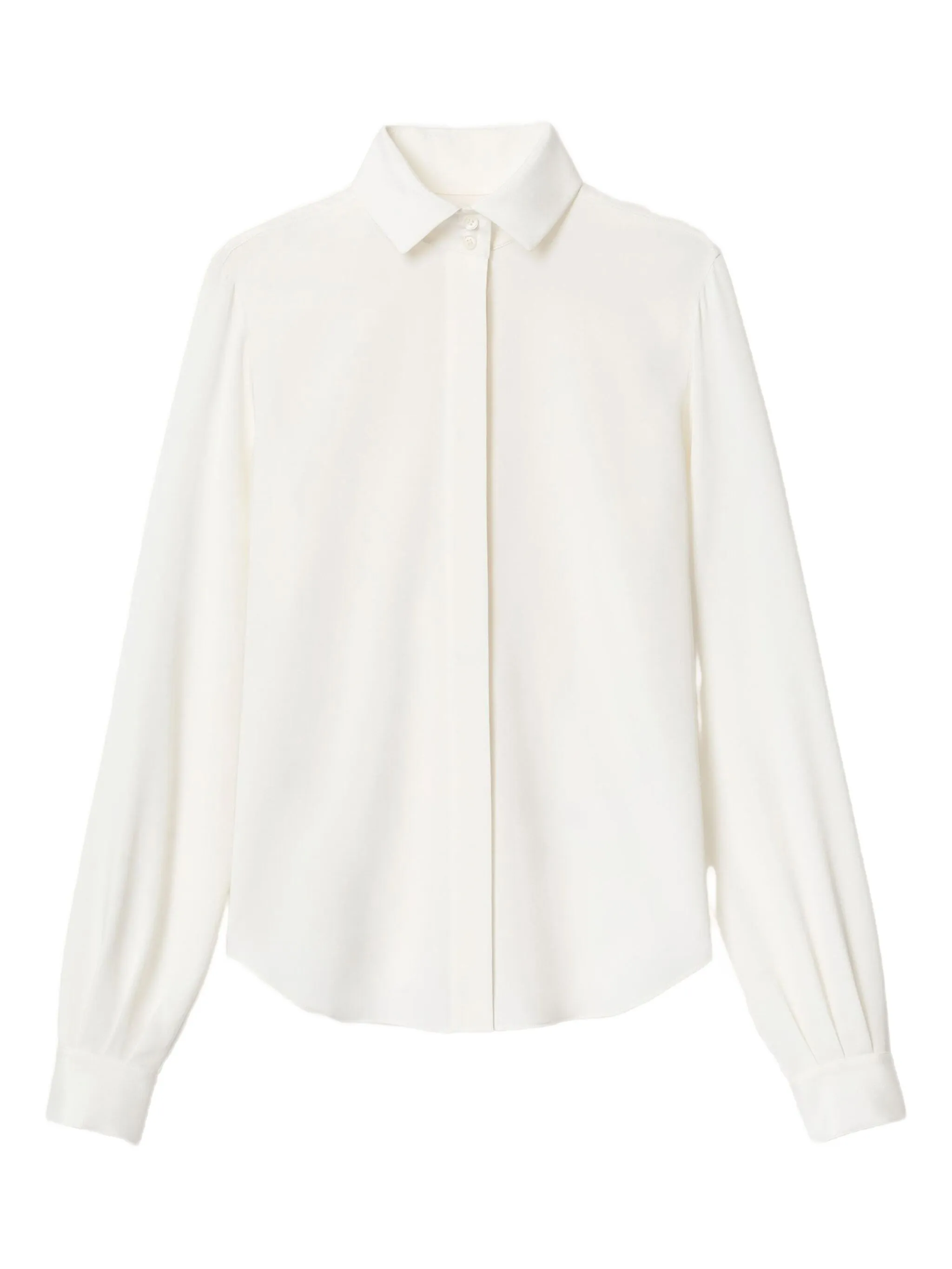 

Блузка из смесового органического шелка Lafayette 148, белый