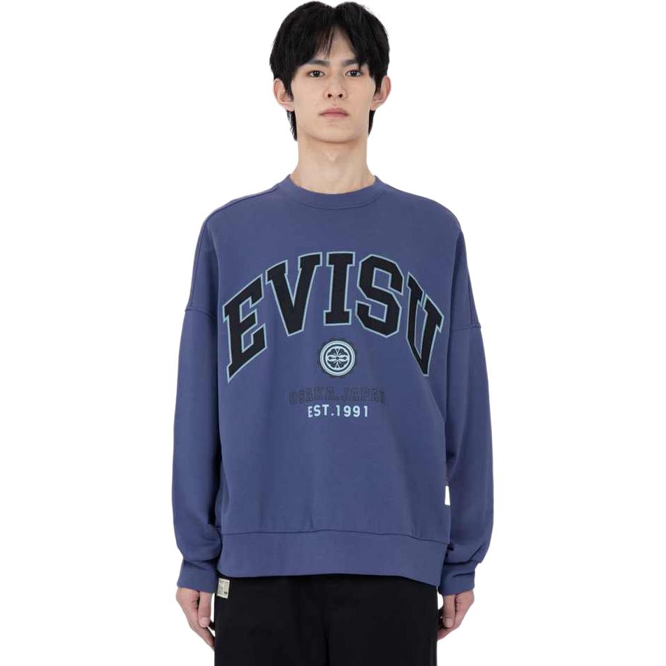 

Свитшот унисекс EVISU, серо-голубой