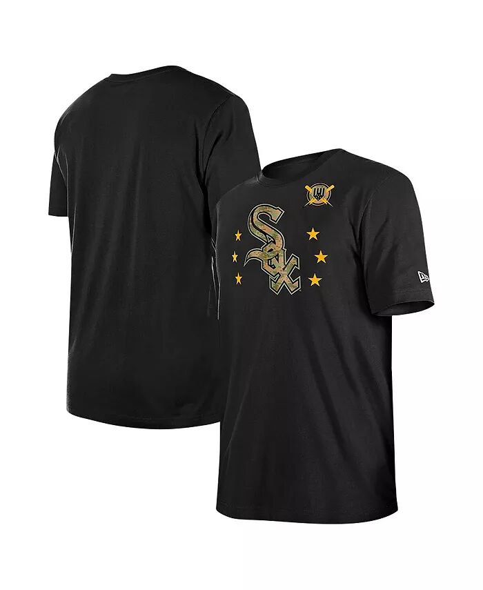 

Мужская черная футболка Chicago White Sox 2024-Armed Forces Day New Era