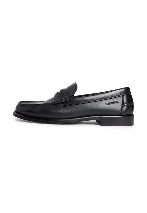 Кожаные лоферы с цветными блоками и слипоны Tommy Hilfiger, Black