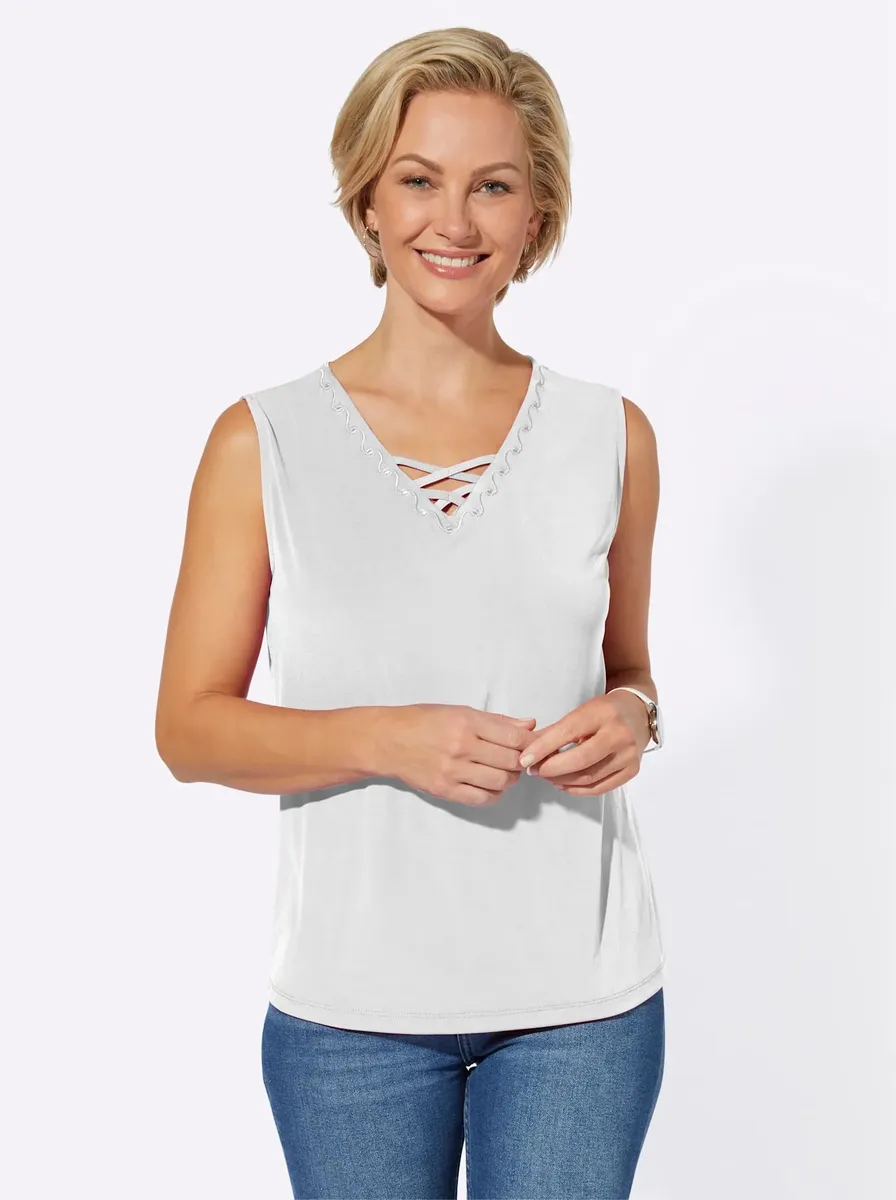 

Топ-рубашка Classic Basics, белый