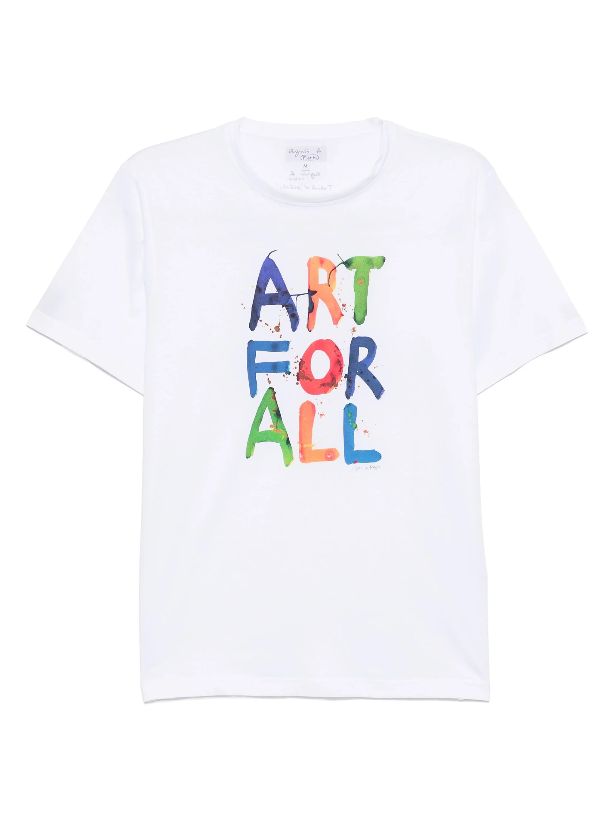 

Футболка из коллаборации с Gilbert & George Agnès B., белый