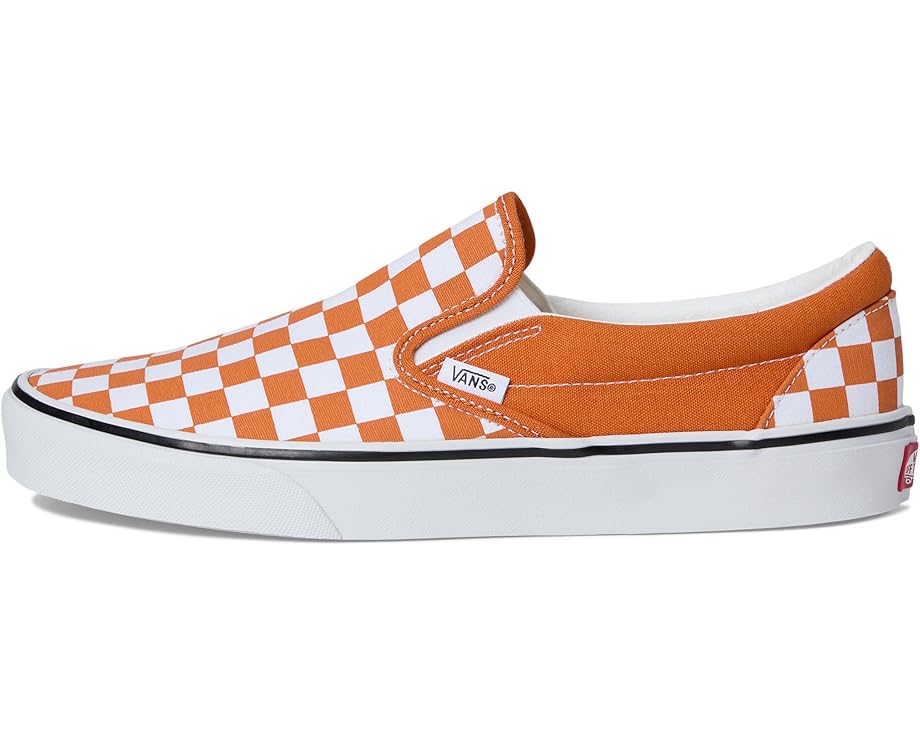 Лоферы Vans Classic Slip-On Checkerboard, цвет Color Theory Checkerboard Marmalade — фото 4