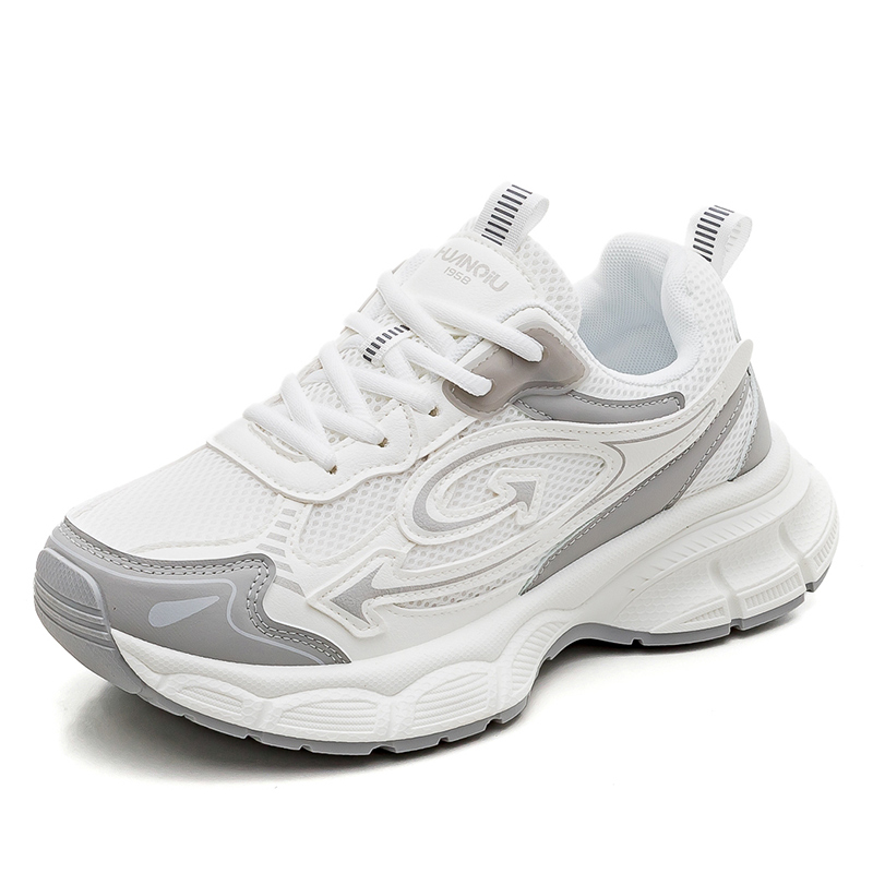 Повседневные мужские туфли low top с амортизацией, противоскользящей подошвой и эффектом увеличения роста, цвет HUANQIU, бежевый/серый — фото 4