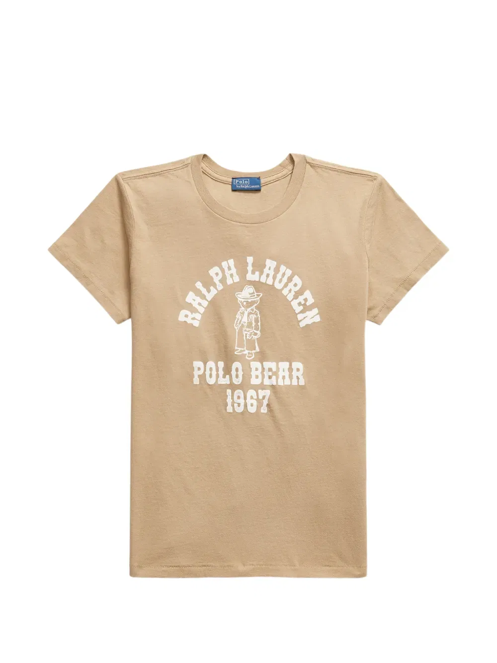 Хлопковая футболка Polo Bear Polo Ralph Lauren, нейтральный