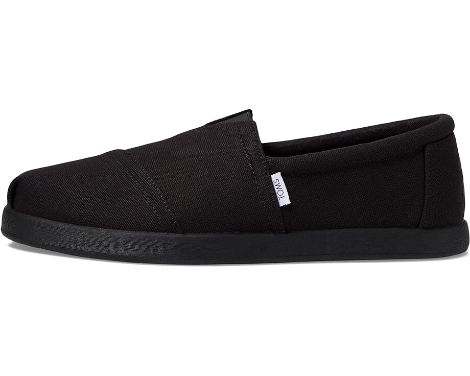 Лоферы TOMS Alpargata Forward Espadrille, цвет Black/Black Recycled Cotton Canvas — фото 4
