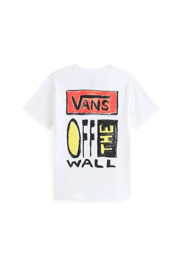 Футболка с принтом на холсте Vans, White — фото 2