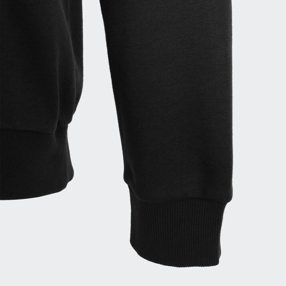 Толстовка Adidas ESSENTIALS EMBROIDERED SMALL LOGO SWEATSHIRT, цвет Black/White — фото 3