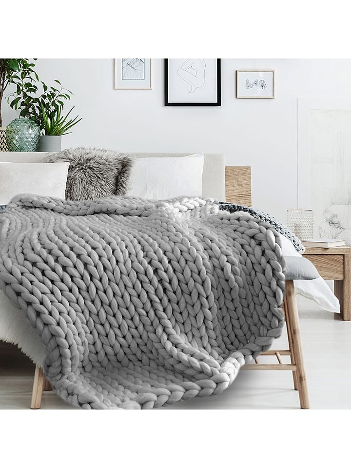 

Плед The Home Deco, серый