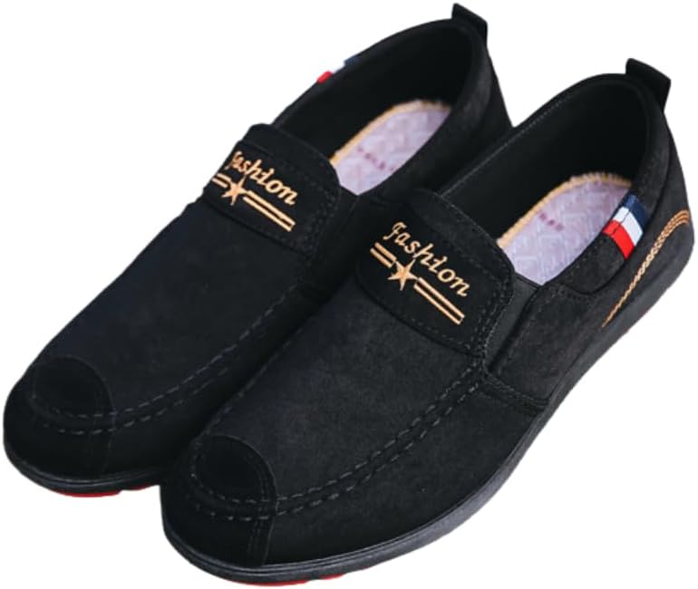 

Мужская обувь Мужские лоферы на шнуровке Удобные и легкие мокасины для ходьбы Мужские обувь Hhhchpm, черный