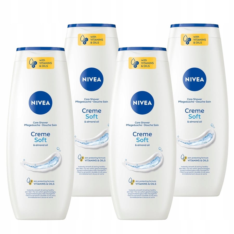 

Гель для душа для женщин NIVEA CREME SOFT с миндальным маслом 500 мл x4 шт.