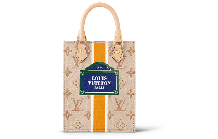 

Маленькая плоская сумка бежевого/охристого цвета LOUIS VUITTON