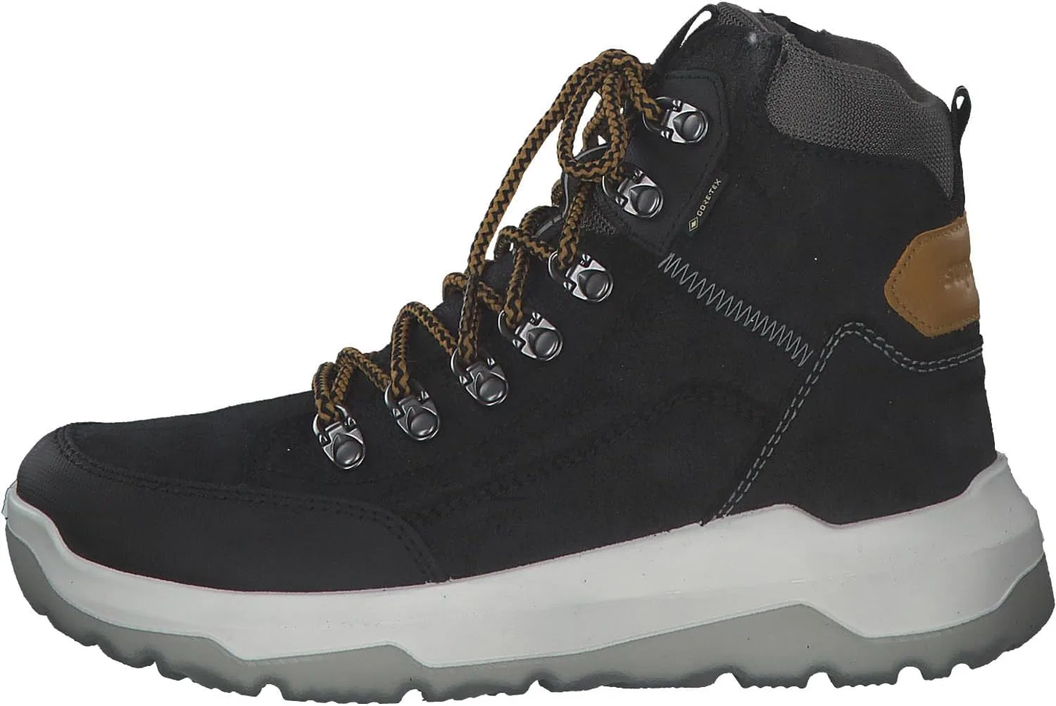 Детские зимние ботинки Superfit с утепленной подкладкой и мембраной Gore-Tex, Black / Yellow 0000 — фото 2