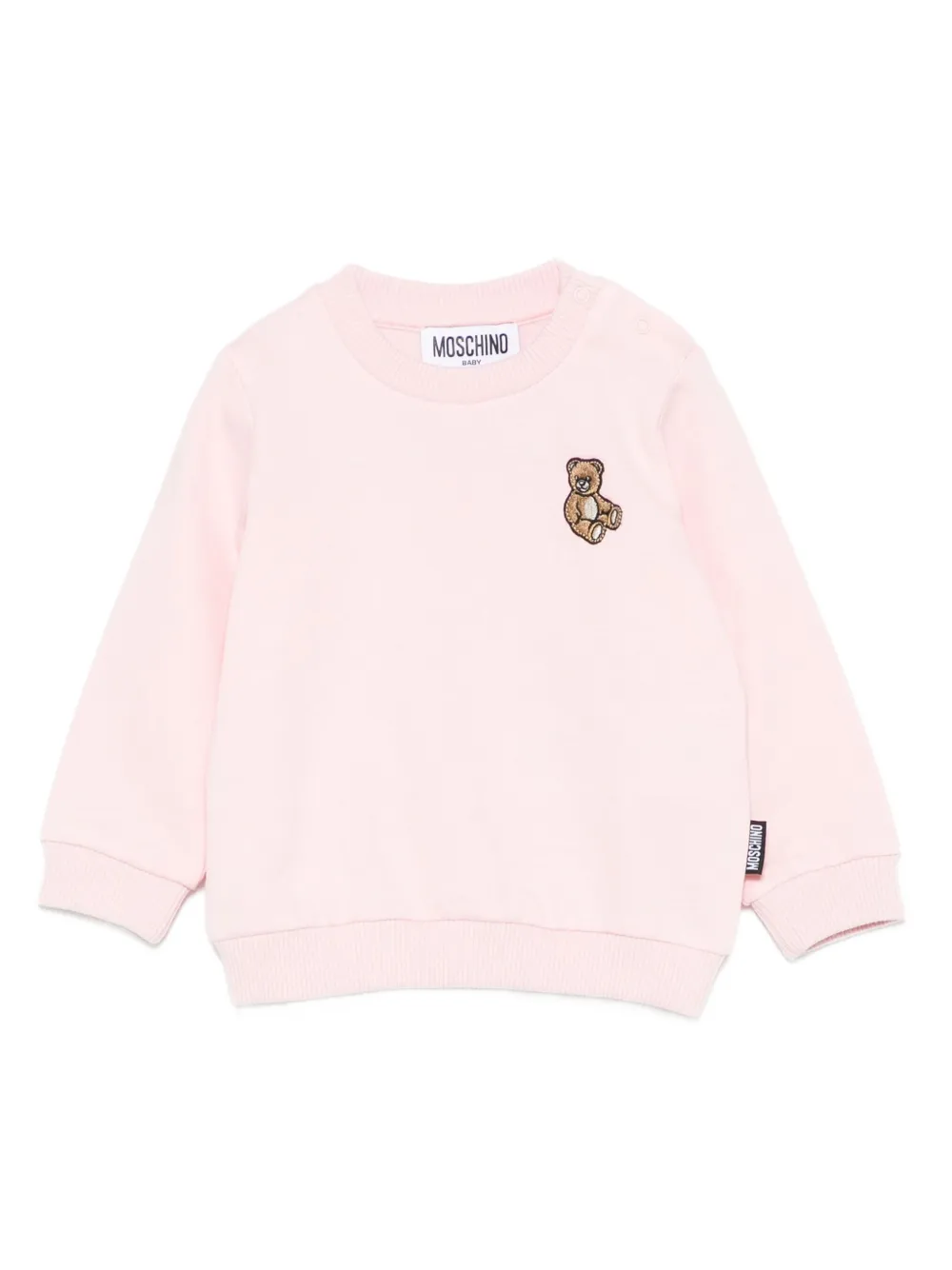 

Толстовка с вышивкой Teddy Bear Moschino Kids, розовый