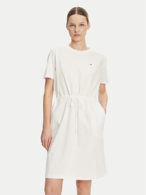 

Платье на каждый день стандартный крой WW0WW45529 Tommy Hilfiger, экрю