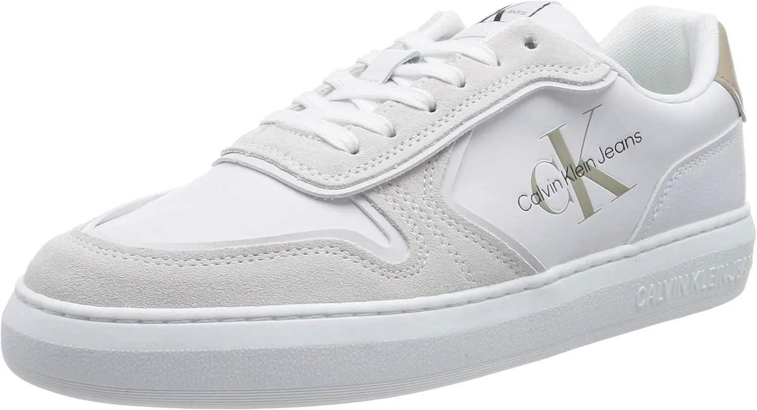 Кроссовки Calvin Klein Herren Casual Irregular Lines Ym0ym00606 Cupsole, белый