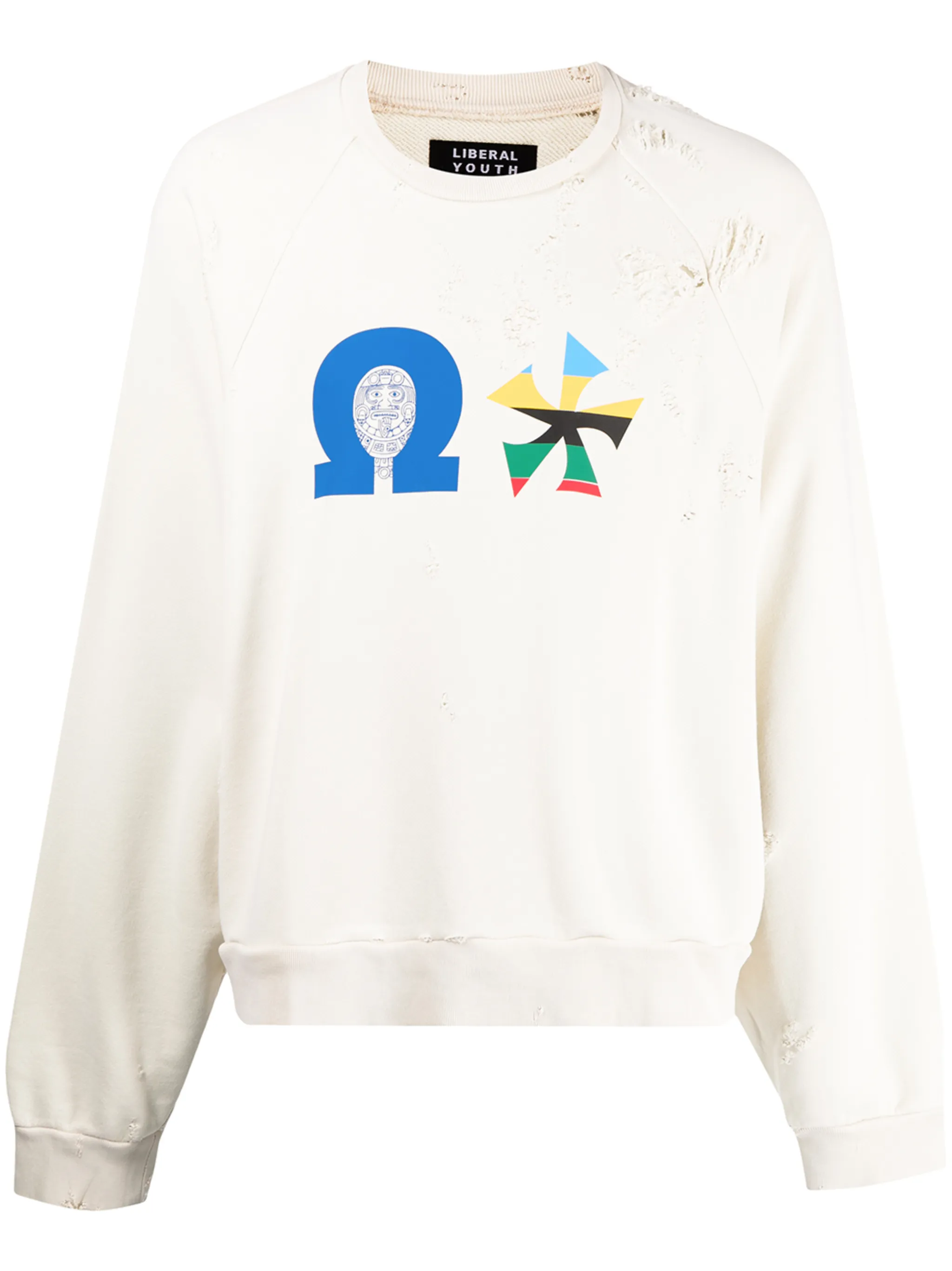 

Толстовка с эффектом потертости Liberal Youth Ministry, коричневый