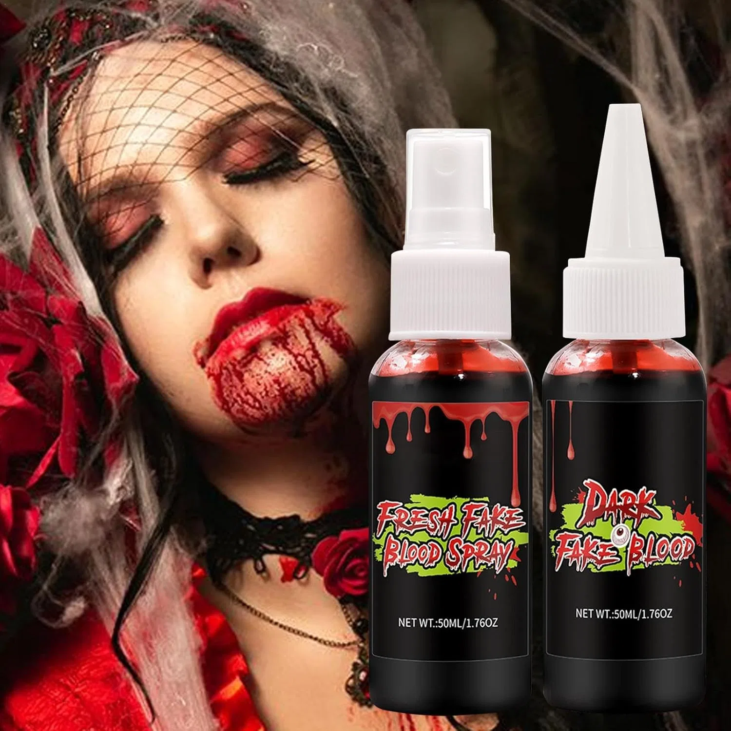 Набор искусственной крови для макияжа, Faux Blood Set, 2 шт — фото 2