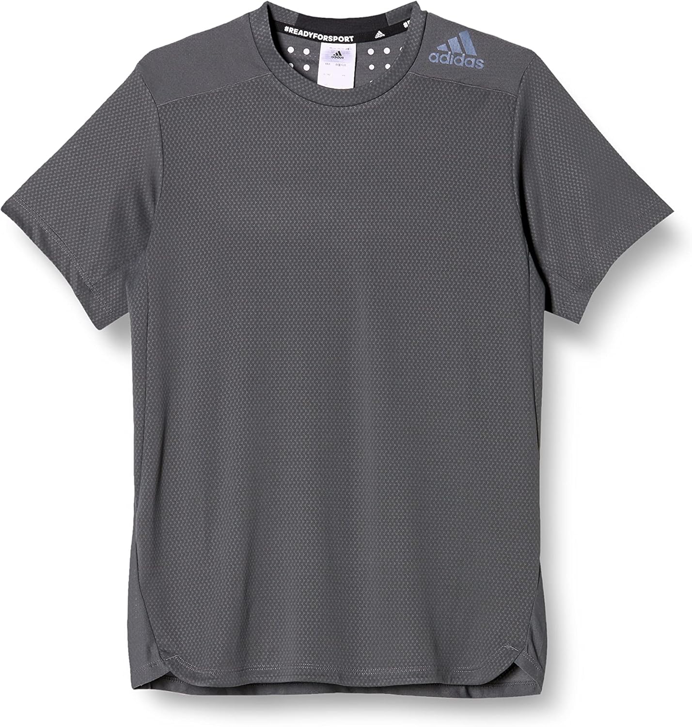 

Мужская футболка Adidas RDY HIIT TY9 с коротким рукавом, быстросохнущая охлаждающая технология, дизайн 4, для тренировок, серый