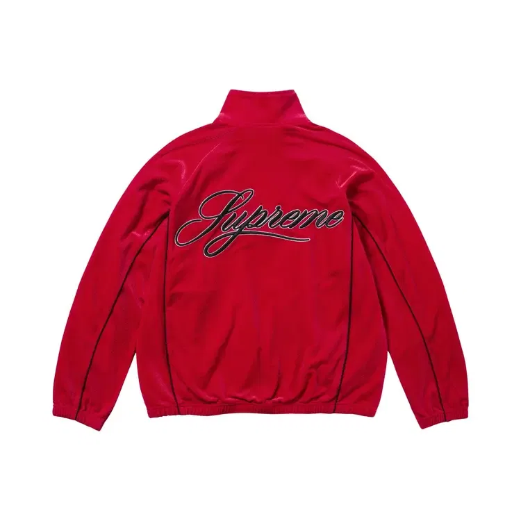 Спортивная куртка Supreme Velour Mesh Track Jacket, красный — фото 2