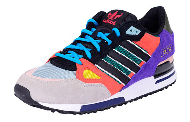 Кроссовки ZX 750 Lifestyle унисекс с низким верхом черного цвета. Фиолетовый Adidas Originals — фото 3