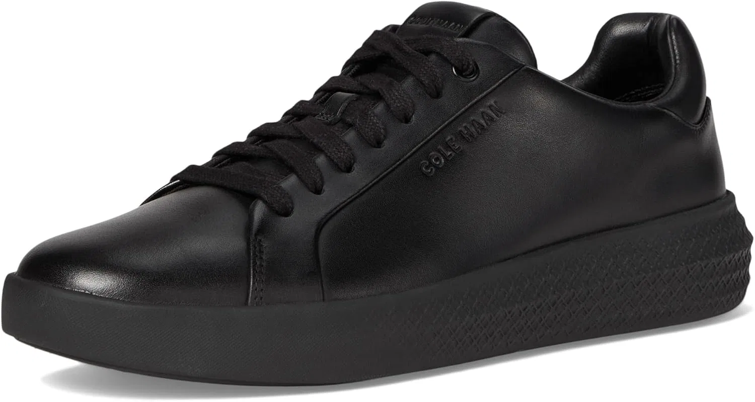 Мужские кроссовки Cole Haan Grand Hurrion Cup на шнуровке до самого носка, Black — фото 2