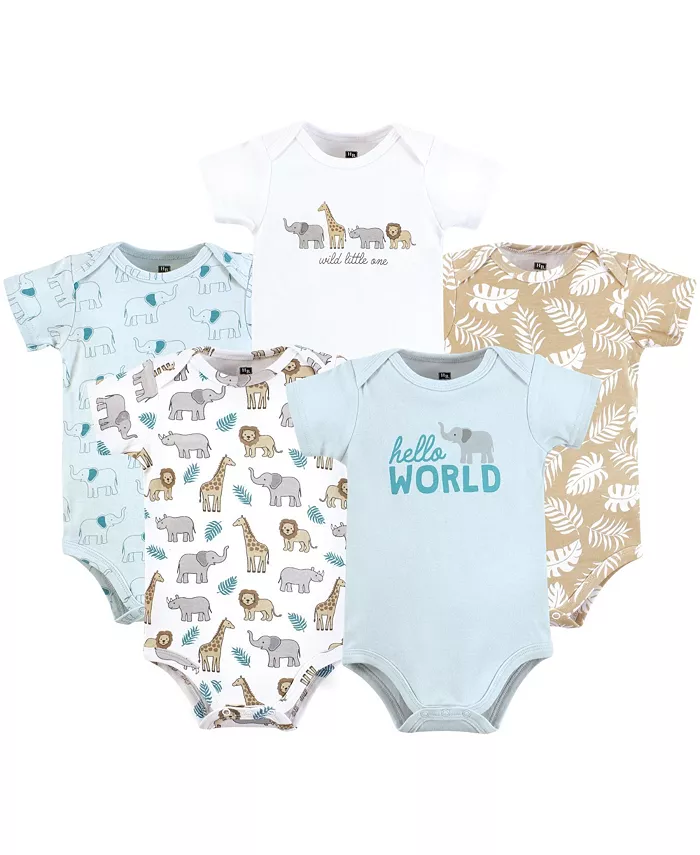 

Боди для мальчиков Hudson из хлопка, 5 штук Hudson Baby, синий