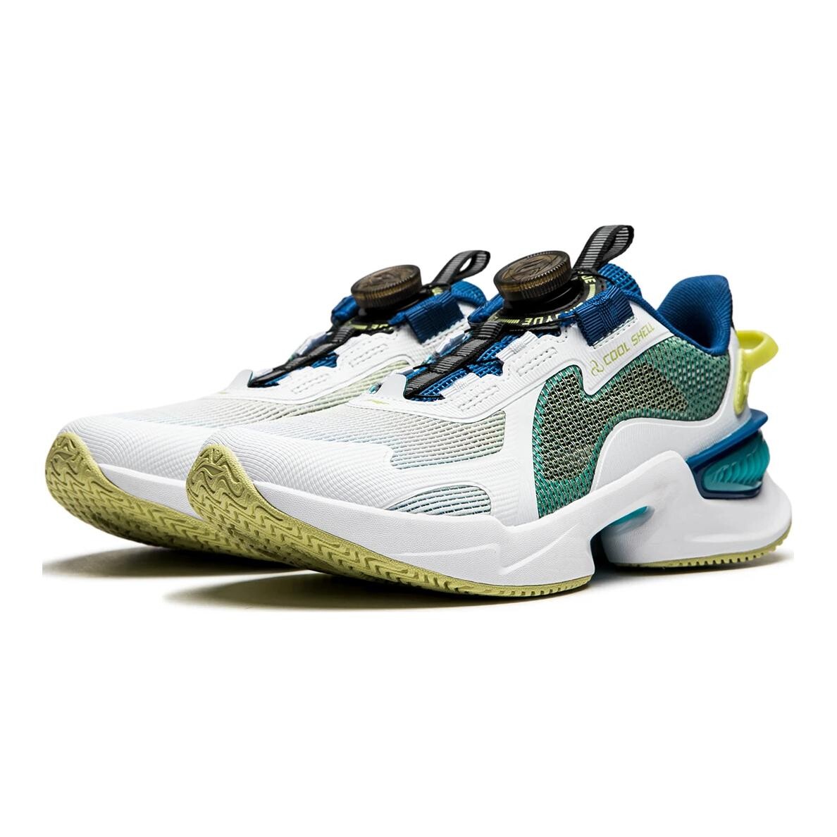 Кроссовки детские Dragonfly Leap V2 GS Low-top белые/зеленые Lining Young, зеленый — фото 3