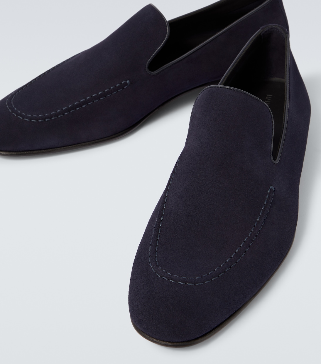 Туфли-лоферы Truro из замши Manolo Blahnik, 4108 Navy — фото 3