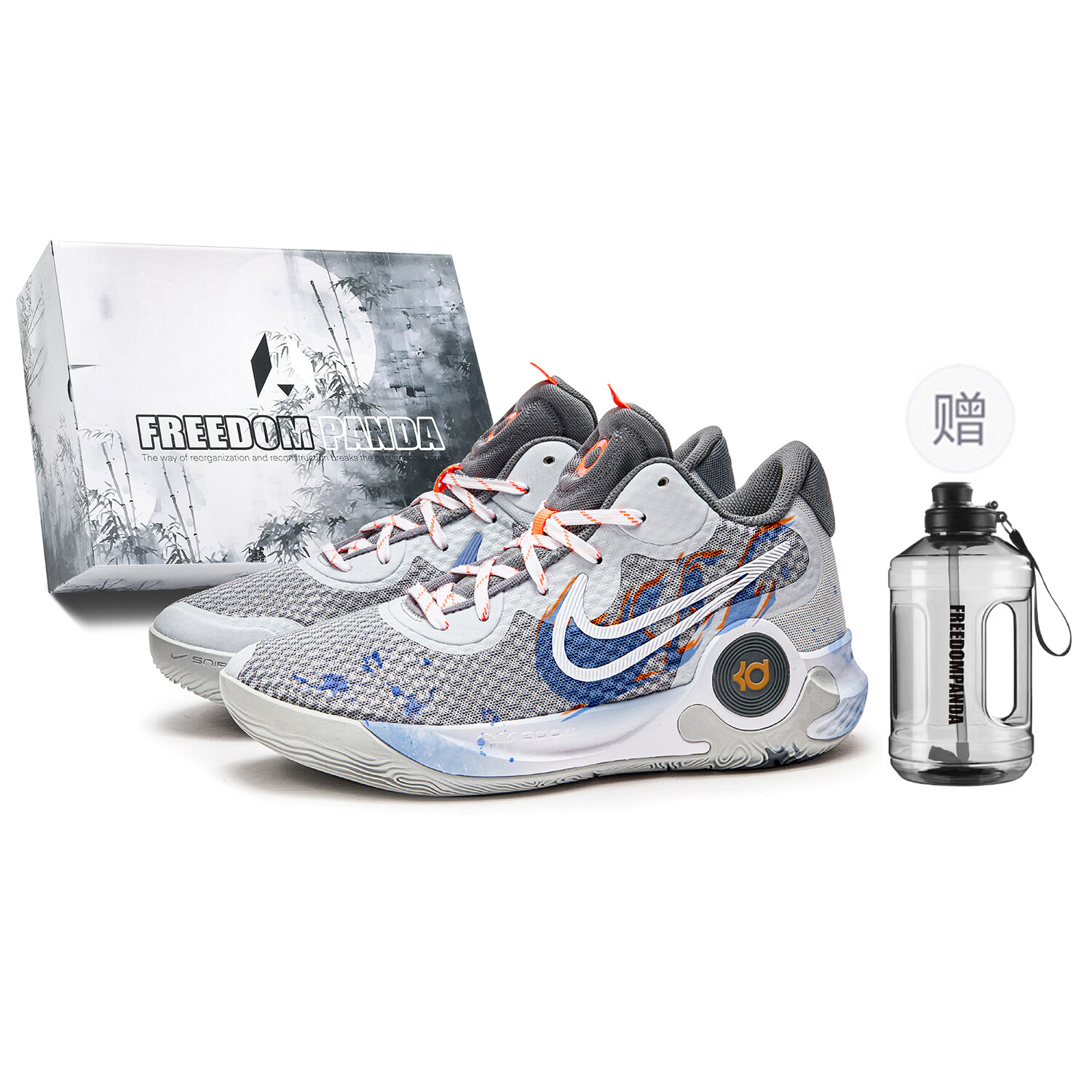 

Баскетбольные кроссовки KD Trey 5 Basketball Shoes Unisex Mid-Top Gray/Blue Nike