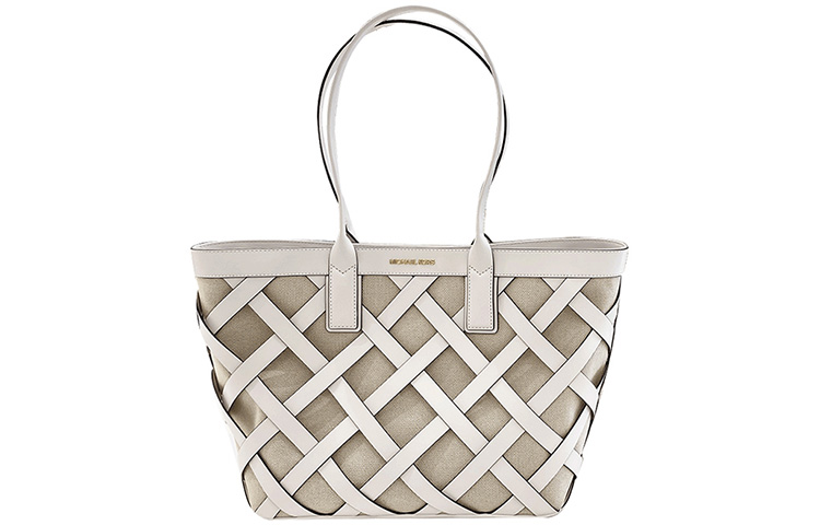 

MICHAEL KORS Сумка-шоппер Sienna Leather, шоппер, женская сумка Optical Fibers White