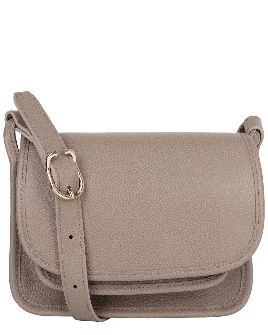 

Кожаная сумка через плечо Longchamp Le Foulonne'S, серый