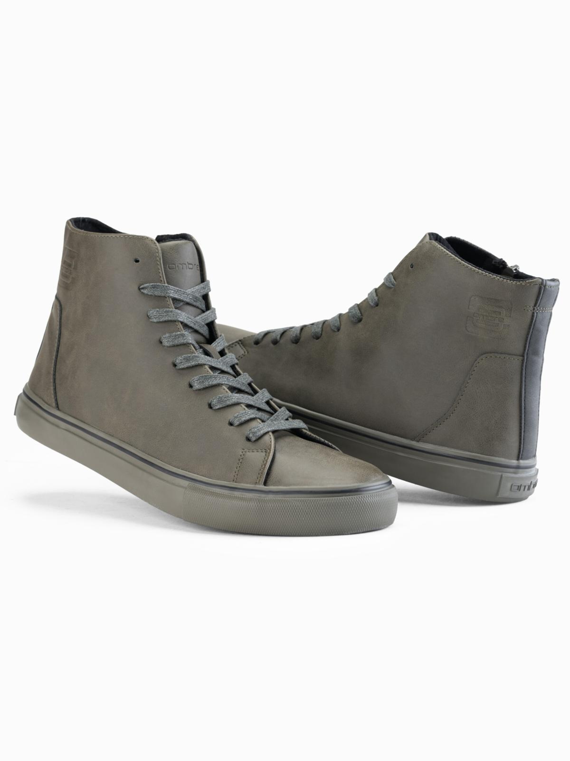 Ombre Кроссовки High-Top 'Foth-0185' в цвете Olive — фото 3