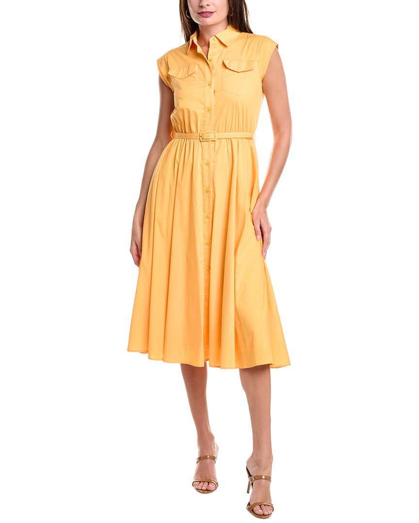 

Платье T Tahari Fit & Flare, желтый