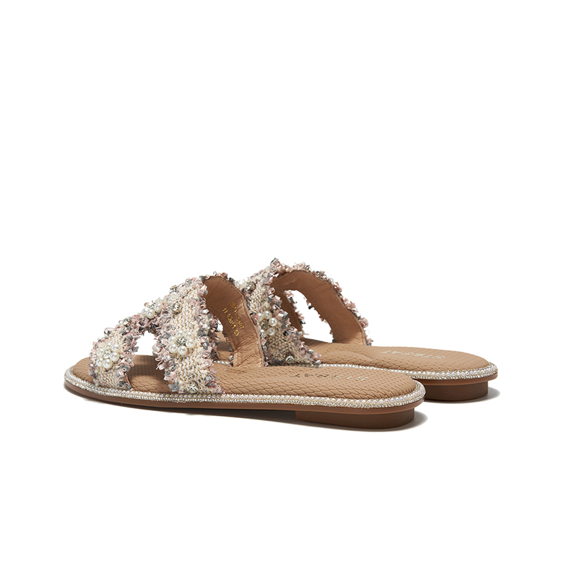 Слипоны Slide Slippers Женские Черные, Розовые ST&SAT — фото 4