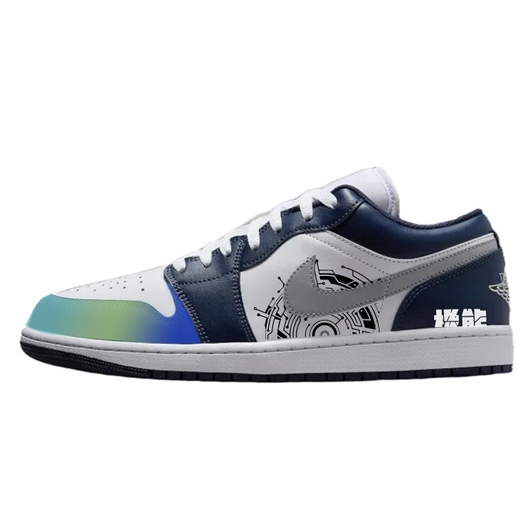 

Кроссовки Air Jordan 1 Kids' Basketball Shoes Grade School, синий