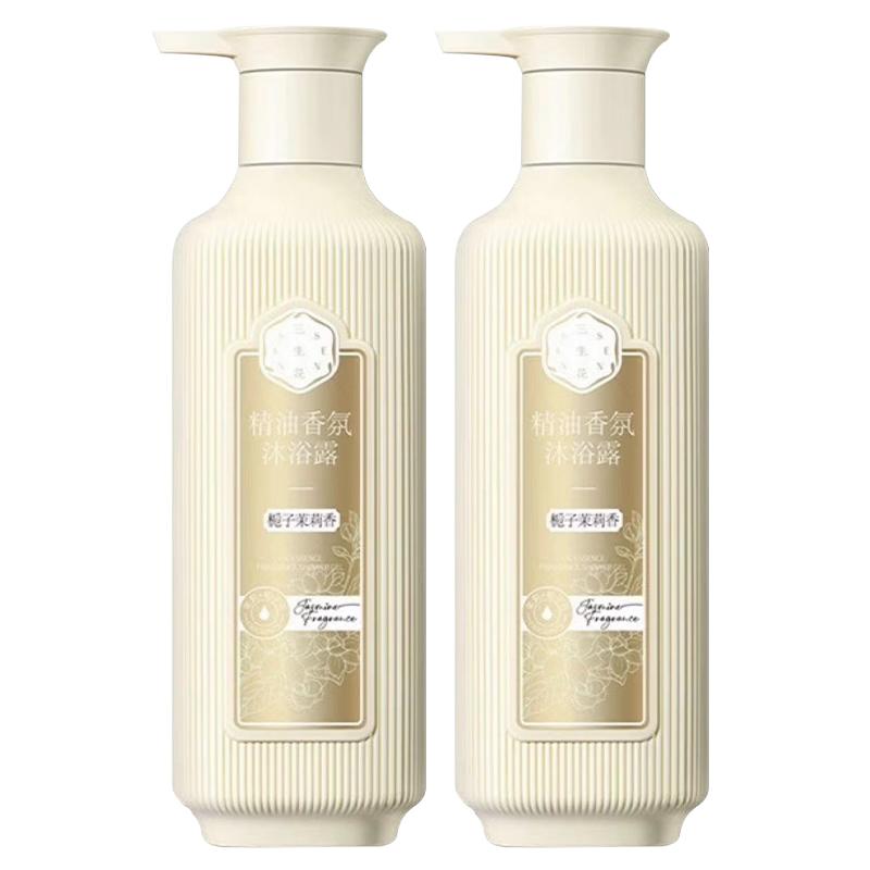 

Гель для душа с ароматом гардении жасмина и розы, очищающий и увлажняющий, 500мл*2/500мл*3 PECHOIN