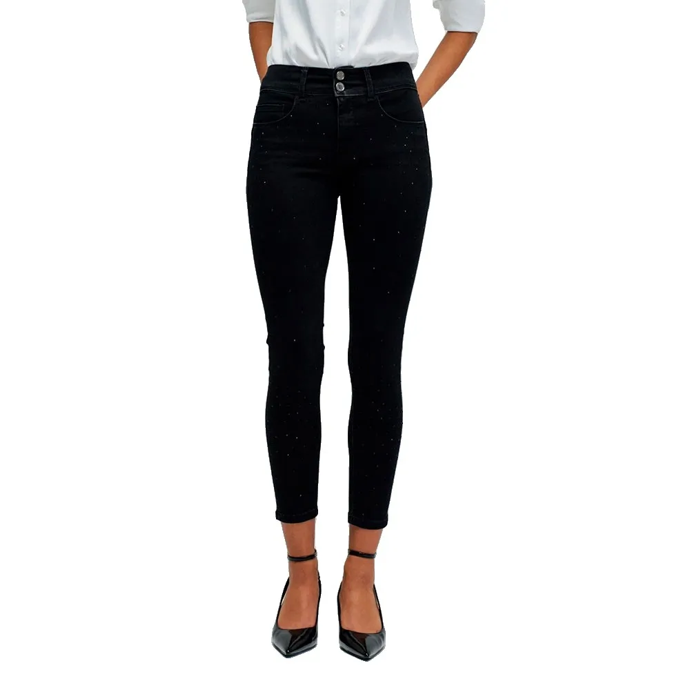 

Джинсы Salsa Jeans Secret Push In Cropped Skinny Fit jeans, черный